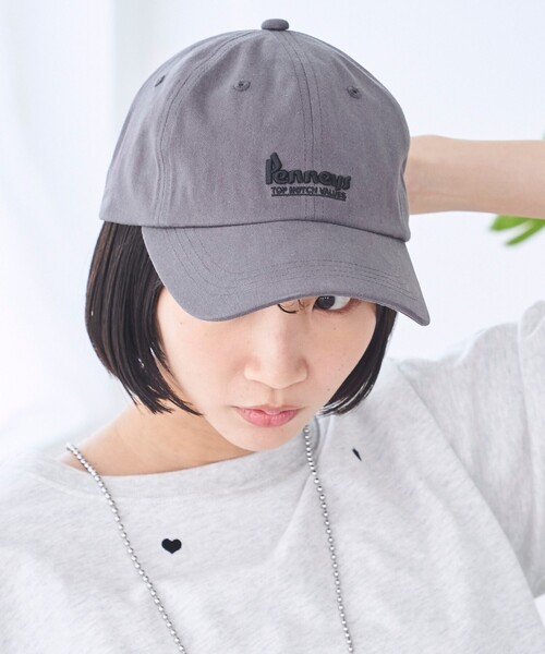 希少★HELEN KAMINSKIコーデュロイキャップ ロゴ刺繍 Penneys（ぺニーズ）別注 ワンポイントロゴ刺繍キャップ（キャップ