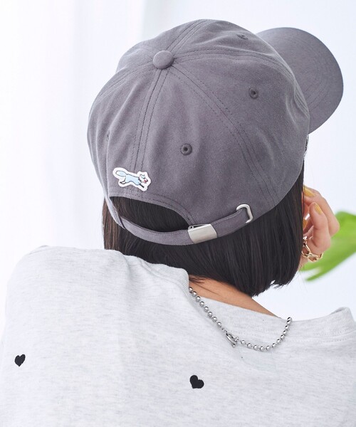 PENNEYS（ぺニーズ）の「Penneys（ぺニーズ）別注 ワンポイントロゴ刺繍キャップ（キャップ・レディース・ナチュラル/ライトピンク/ダークグレー/コバルトブルー・FREE）」の6枚目の写真