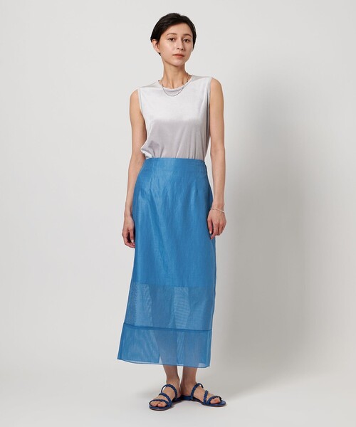UNITED ARROWS(ユナイテッドアローズ)の「AKIHA ラミー タイトスカート(スカート・レディース・ブラック/ターコイズブルー系・36/38)」の13枚目の写真