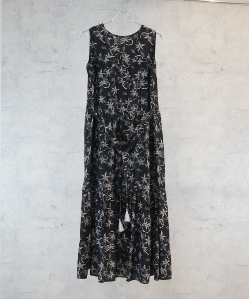 JETSET SOLO PLUS (ジェットセットソロプラス)の「【INDUS luxury for JETSET SOLO PLUS】Vネックティアードワンピース(ワンピース・レディース・ピンク/ベージュ/ブラック系/ベージュ系・FREE)」の13枚目の写真