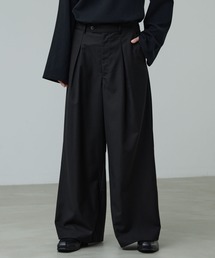 CALLNE（カルネ）の「【CALLNE】 Box Tuck Relaxed Wide Pants / ボックスタックリラックスワイドパンツ（スラックス）」