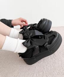 WEGO/ダブルリボンフリルスニーカー