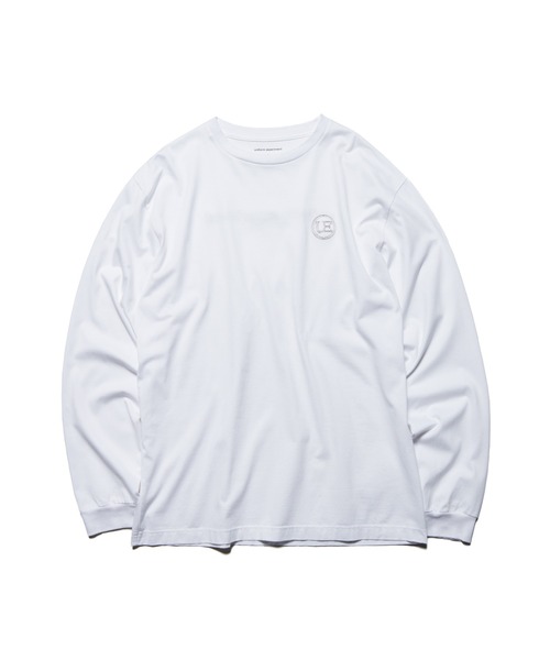 uniform experiment(ユニフォームエクスペリメント)の「LOGO-DRAFT L/S TEE(Tシャツ/カットソー・メンズ・チャコールグレー/ホワイト/ブラック・2/3/4/1/5)」の4枚目の写真