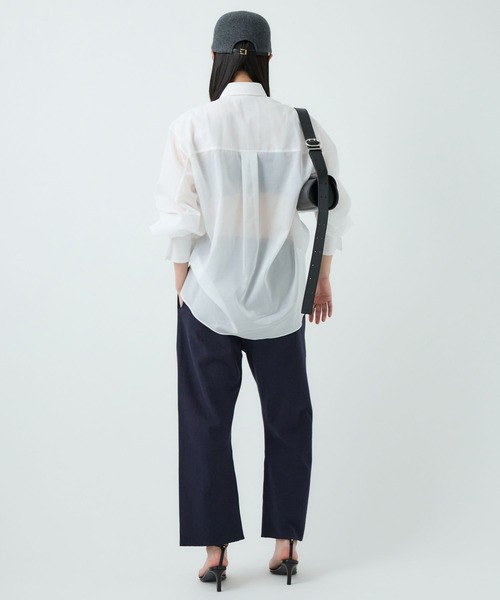 Chaos（カオス）の「Chaos(カオス)/エルヴェシャツ（Tシャツ/カットソー・レディース・ホワイト/ダークネイビー・FREE）」の7枚目の写真