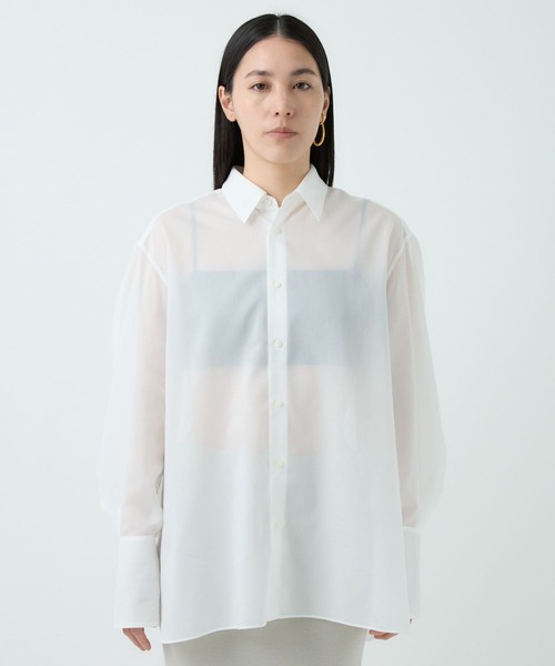 Chaos（カオス）の「Chaos(カオス)/エルヴェシャツ（Tシャツ/カットソー・レディース・ホワイト/ダークネイビー・FREE）」の19枚目の写真