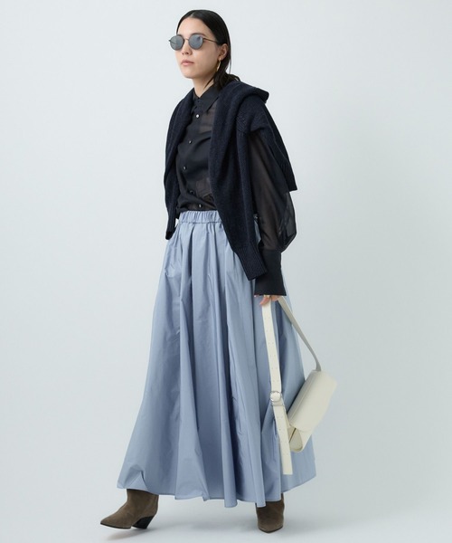 Chaos（カオス）の「Chaos(カオス)/エルヴェシャツ（Tシャツ/カットソー・レディース・ホワイト/ダークネイビー・FREE）」の12枚目の写真