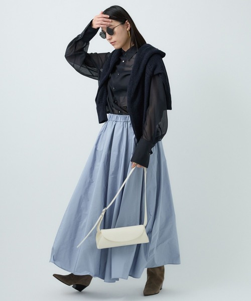 Chaos（カオス）の「Chaos(カオス)/エルヴェシャツ（Tシャツ/カットソー・レディース・ホワイト/ダークネイビー・FREE）」の13枚目の写真