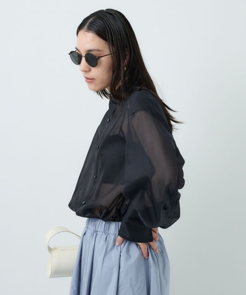 Chaos（カオス）の「Chaos(カオス)/エルヴェシャツ（Tシャツ/カットソー・レディース・ホワイト/ダークネイビー・FREE）」の17枚目の写真