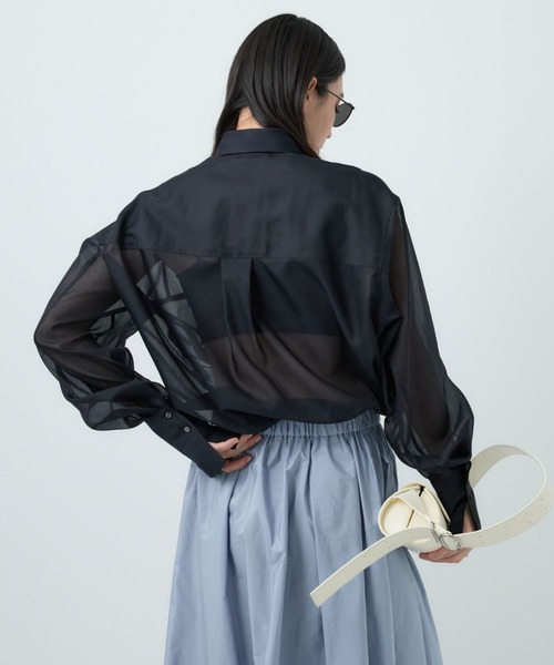 Chaos（カオス）の「Chaos(カオス)/エルヴェシャツ（Tシャツ/カットソー・レディース・ホワイト/ダークネイビー・FREE）」の18枚目の写真