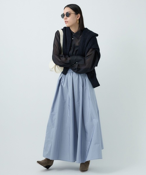 Chaos（カオス）の「Chaos(カオス)/エルヴェシャツ（Tシャツ/カットソー・レディース・ホワイト/ダークネイビー・FREE）」の9枚目の写真