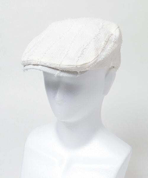 WEGO（ウィゴー）の「WEGO/フリンジデザインハンチング（キャスケット・レディース・ホワイト/ブラック・FREE）」の7枚目の写真