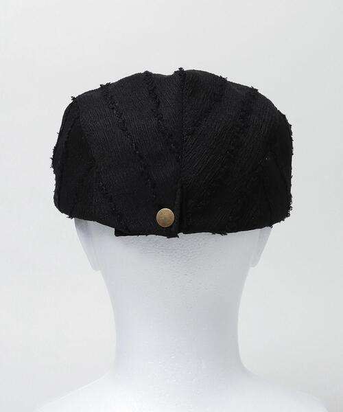 WEGO（ウィゴー）の「WEGO/フリンジデザインハンチング（キャスケット・レディース・ホワイト/ブラック・FREE）」の9枚目の写真