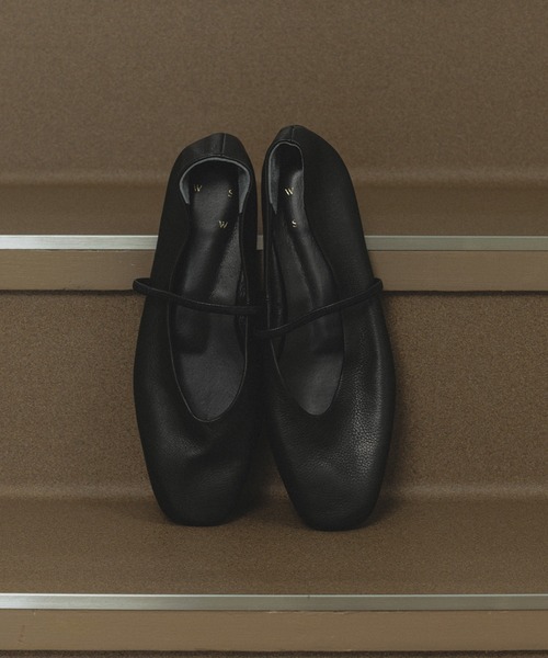 SALON adam et rope'（サロン アダム エ ロペ）の「【W S（ドゥーブル）】リアルレザーメリージェーン（パンプス・レディース・ブラック/その他1・23.5/24/24.5/23/36/37.5/37/36.5）」の2枚目の写真