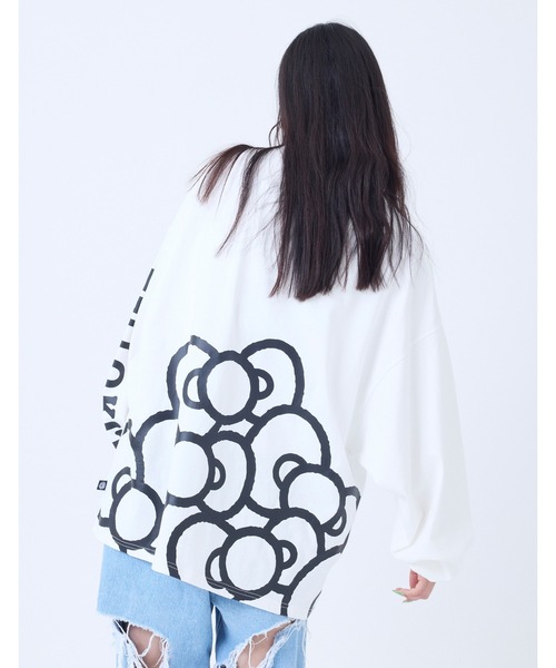 Little sunny bite(リトルサニーバイト)の「【little sunny bite】HELLO KITTY x little sunny bite long tee(Tシャツ/カットソー・レディース・ブラック/ホワイト/ライトブルー・MEDIUM/SMALL)」の12枚目の写真