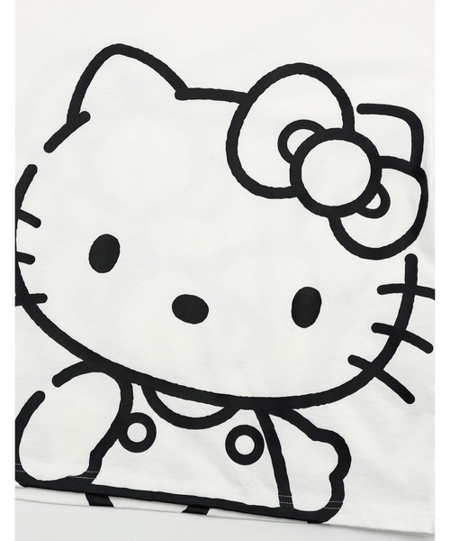 Little sunny bite(リトルサニーバイト)の「【little sunny bite】HELLO KITTY x little sunny bite long tee(Tシャツ/カットソー・レディース・ブラック/ホワイト/ライトブルー・MEDIUM/SMALL)」の9枚目の写真