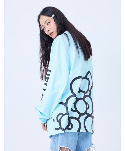 Little sunny bite(リトルサニーバイト)の「【little sunny bite】HELLO KITTY x little sunny bite long tee(Tシャツ/カットソー・レディース・ブラック/ホワイト/ライトブルー・MEDIUM/SMALL)」の15枚目の写真