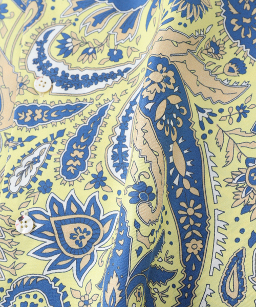 BANANATIME（バナナタイム）の「BANANATIME / バナナタイム HAWAIIAN 2 SHIRT（シャツ/ブラウス・メンズ・アイボリー/ブルー系その他/イエロー・MEDIUM/LARGE）」の4枚目の写真