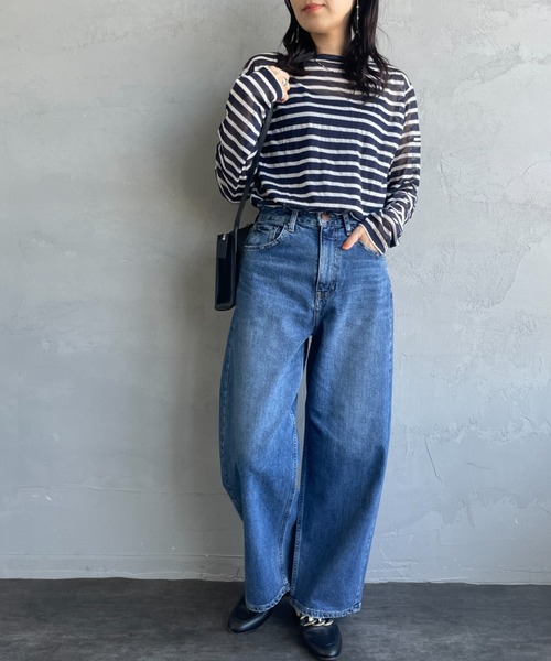 RED CARD TOKYO（レッドカード）の「[RED CARD/レッドカード] MONTANA ハイライズ ワイド カーブデニム（デニムパンツ・レディース・インディゴブルー・22/23/25/24）」の21枚目の写真