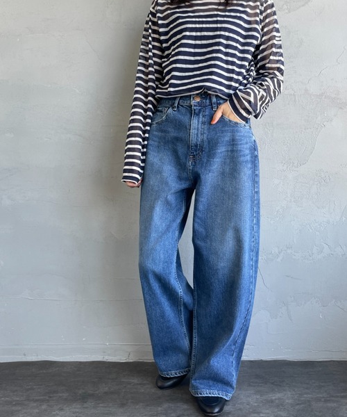 RED CARD/レッドカード] MONTANA ハイライズ ワイド カーブデニム