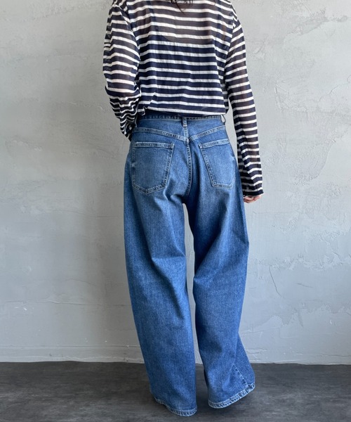 RED CARD TOKYO（レッドカード）の「[RED CARD/レッドカード] MONTANA ハイライズ ワイド カーブデニム（デニムパンツ・レディース・インディゴブルー・22/23/25/24）」の7枚目の写真