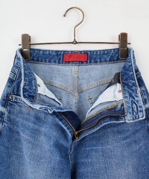 新品 RED CARD Sunrise ハイウエストワイドデニムパンツ 22 Sunrise コットン ハイウエスト ワイド デニムパンツ ジーンズ