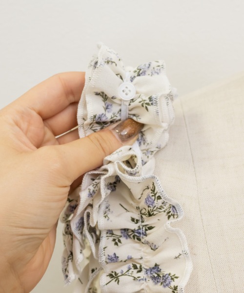 フリルリボン花柄ワンピース（ワンピース）｜CLETTE（クレット）の