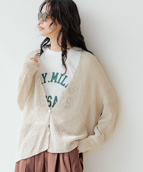 BARNYARDSTORM（バンヤードストーム）の「BARNYARDSTORM / ヴィンテージカレッジBIGTシャツ【吸水速乾・JAPAN FABRIC】（Tシャツ/カットソー・レディース・ブラウン/ホワイト・FREE）」の5枚目の写真