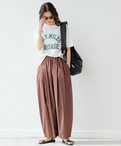 BARNYARDSTORM（バンヤードストーム）の「BARNYARDSTORM / ヴィンテージカレッジBIGTシャツ【吸水速乾・JAPAN FABRIC】（Tシャツ/カットソー・レディース・ブラウン/ホワイト・FREE）」の7枚目の写真