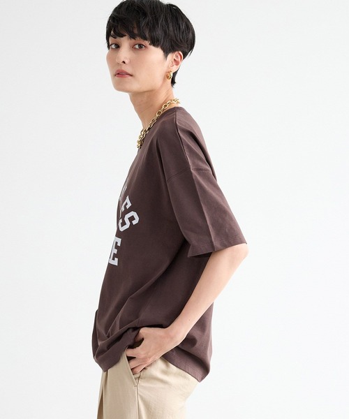 BARNYARDSTORM（バンヤードストーム）の「BARNYARDSTORM / ヴィンテージカレッジBIGTシャツ【吸水速乾・JAPAN FABRIC】（Tシャツ/カットソー・レディース・ブラウン/ホワイト・FREE）」の11枚目の写真