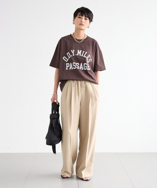 BARNYARDSTORM（バンヤードストーム）の「BARNYARDSTORM / ヴィンテージカレッジBIGTシャツ【吸水速乾・JAPAN FABRIC】（Tシャツ/カットソー・レディース・ブラウン/ホワイト・FREE）」の12枚目の写真