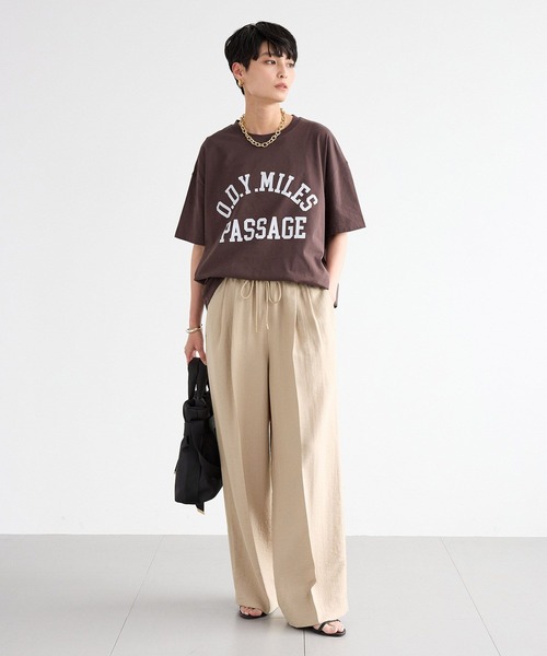 BARNYARDSTORM（バンヤードストーム）の「BARNYARDSTORM / ヴィンテージカレッジBIGTシャツ【吸水速乾・JAPAN FABRIC】（Tシャツ/カットソー・レディース・ブラウン/ホワイト・FREE）」の13枚目の写真