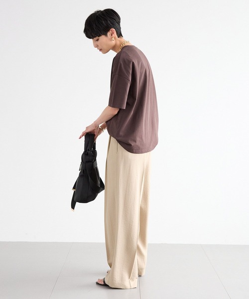 BARNYARDSTORM（バンヤードストーム）の「BARNYARDSTORM / ヴィンテージカレッジBIGTシャツ【吸水速乾・JAPAN FABRIC】（Tシャツ/カットソー・レディース・ブラウン/ホワイト・FREE）」の15枚目の写真