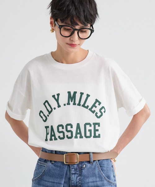 BARNYARDSTORM（バンヤードストーム）の「BARNYARDSTORM / ヴィンテージカレッジBIGTシャツ【吸水速乾・JAPAN FABRIC】（Tシャツ/カットソー・レディース・ブラウン/ホワイト・FREE）」の16枚目の写真