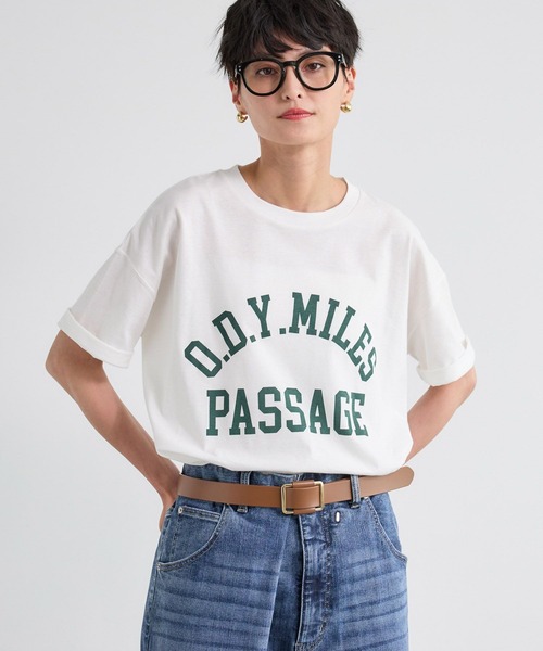 BARNYARDSTORM（バンヤードストーム）の「BARNYARDSTORM / ヴィンテージカレッジBIGTシャツ【吸水速乾・JAPAN FABRIC】（Tシャツ/カットソー・レディース・ブラウン/ホワイト・FREE）」の17枚目の写真