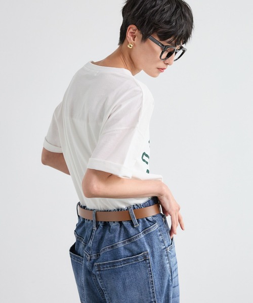 BARNYARDSTORM（バンヤードストーム）の「BARNYARDSTORM / ヴィンテージカレッジBIGTシャツ【吸水速乾・JAPAN FABRIC】（Tシャツ/カットソー・レディース・ブラウン/ホワイト・FREE）」の18枚目の写真