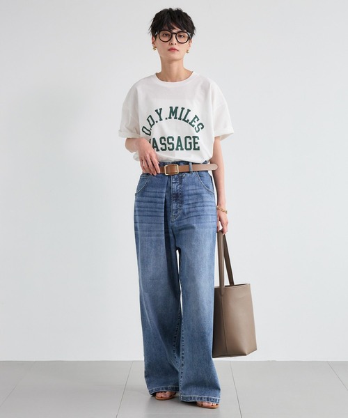 BARNYARDSTORM（バンヤードストーム）の「BARNYARDSTORM / ヴィンテージカレッジBIGTシャツ【吸水速乾・JAPAN FABRIC】（Tシャツ/カットソー・レディース・ブラウン/ホワイト・FREE）」の20枚目の写真