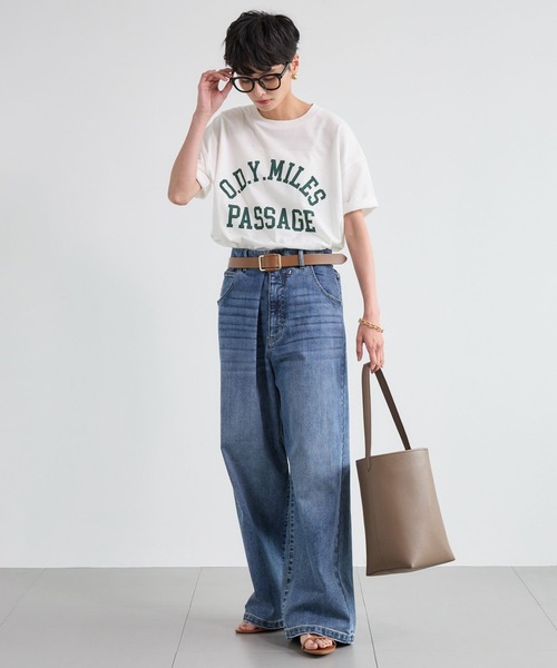 BARNYARDSTORM（バンヤードストーム）の「BARNYARDSTORM / ヴィンテージカレッジBIGTシャツ【吸水速乾・JAPAN FABRIC】（Tシャツ/カットソー・レディース・ブラウン/ホワイト・FREE）」の22枚目の写真