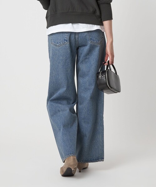 NEEDBY heritage(ニードバイヘリテージ)の「【別注】<NEEDBY heritage>MEI ワイド ストレート デニム(デニムパンツ・レディース・ブラック/コバルトブルー・XS/S/M)」の4枚目の写真