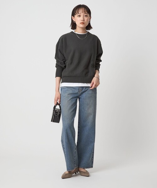 NEEDBY heritage(ニードバイヘリテージ)の「【別注】<NEEDBY heritage>MEI ワイド ストレート デニム(デニムパンツ・レディース・ブラック/コバルトブルー・XS/S/M)」の5枚目の写真