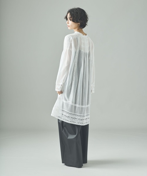 Curensology(カレンソロジー)/コットンメッシュブラウス（シャツ