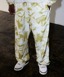 BEAMS | ワイドストレート プリント ジップ イージーパンツ(その他パンツ)