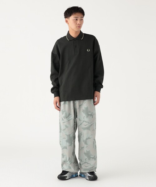BEAMS（ビームス）の「ワイドストレート プリント ジップ イージーパンツ（その他パンツ・メンズ・グレー/クリーム・S/M/XL/L）」の6枚目の写真
