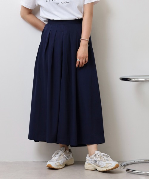 FUNALIVE(ファンアライブ)の「Rename タックワイドパンツ(その他パンツ・レディース・ネイビー/ピンク・M)」の2枚目の写真