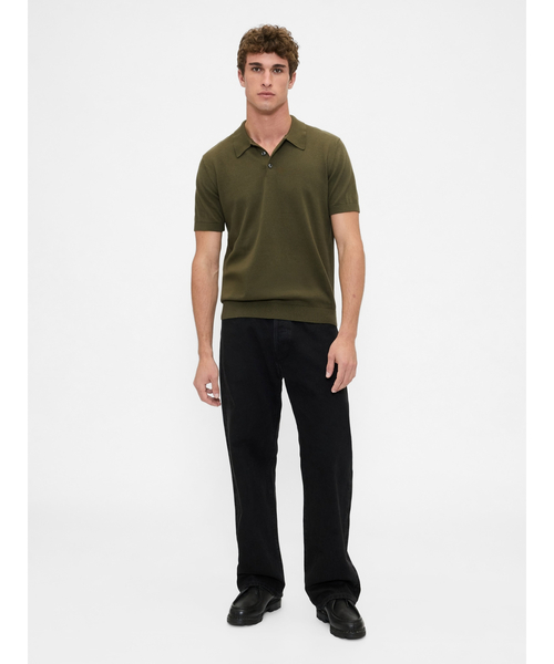 GAP（ギャップ）の「ポロセーター（ニット/セーター・メンズ・カーキ/アイボリー/ブラック/ブルー・XS/S/M/L/XL）」の5枚目の写真