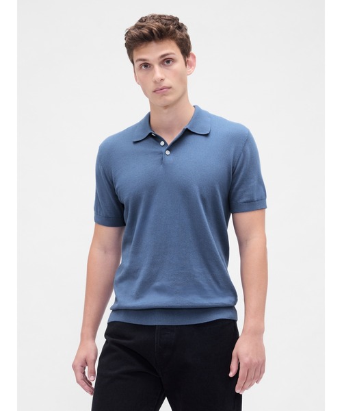 GAP（ギャップ）の「ポロセーター（ニット/セーター・メンズ・カーキ/アイボリー/ブラック/ブルー・XS/S/M/L/XL）」の4枚目の写真