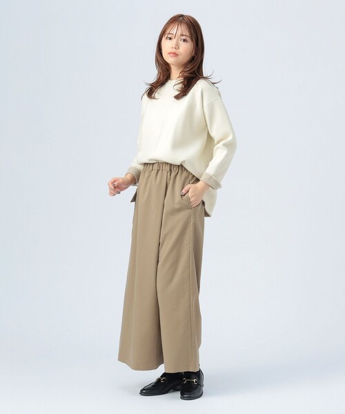 BEAMS HEART（ビームスハート）の「配色 リバーニット プルオーバー（ニット/セーター・レディース・ホワイト系その他5/ブラック/グレー・FREE）」の4枚目の写真