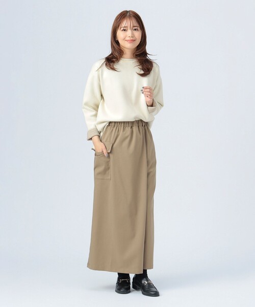 BEAMS HEART（ビームスハート）の「配色 リバーニット プルオーバー（ニット/セーター・レディース・ホワイト系その他5/ブラック/グレー・FREE）」の5枚目の写真