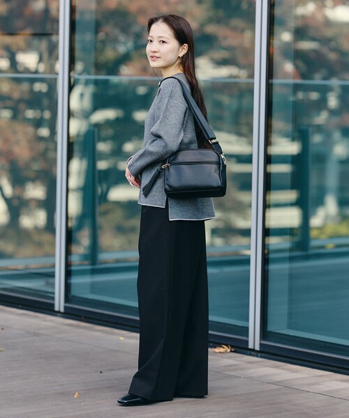 BEAMS HEART（ビームスハート）の「配色 リバーニット プルオーバー（ニット/セーター・レディース・ホワイト系その他5/ブラック/グレー・FREE）」の9枚目の写真