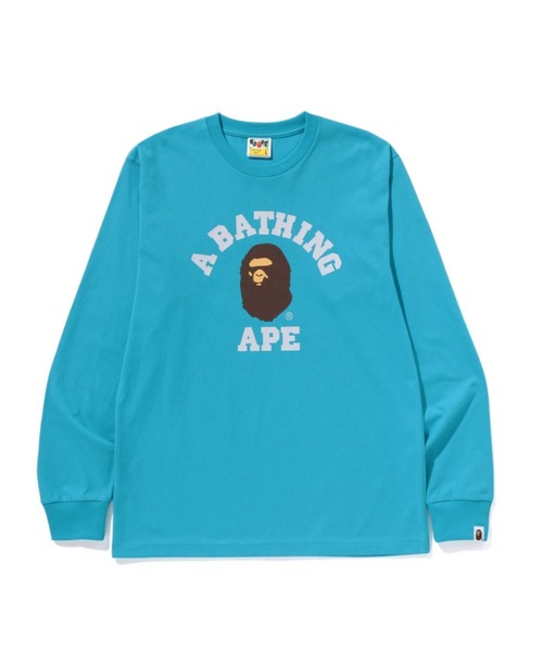 トップス A BATHING APE COLLEGE LS TEE BURGUNDY COLLEGE LS TEE（Tシャツ/カットソー）｜A BATHING APE（ア