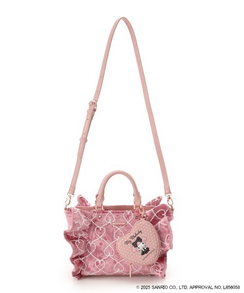 マイメロディコレクション」フリルハンドバッグ（ハンドバッグ
